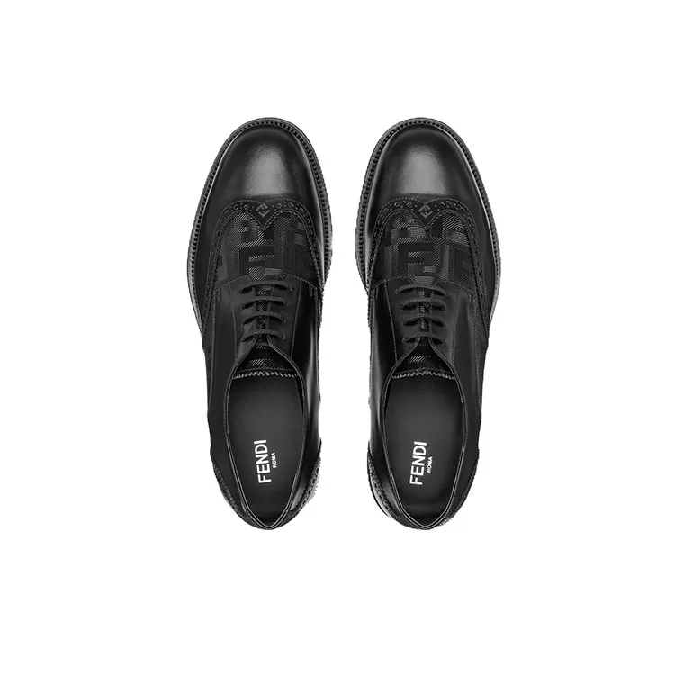 FENDI Dress Shoes Men Low-Top Black-3