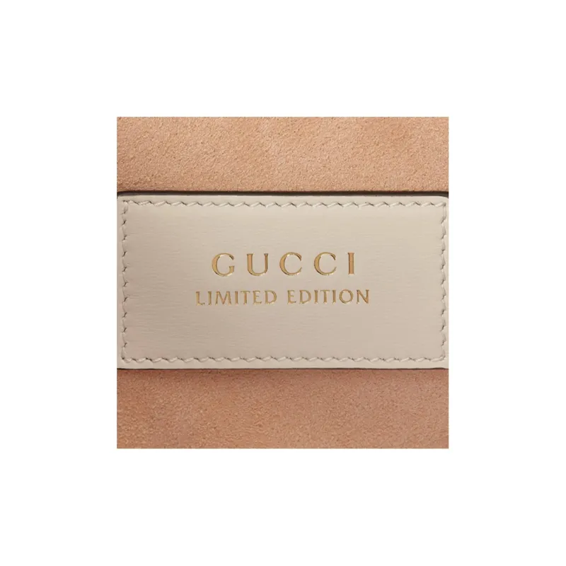 GUCCI Leather Dome Bag Shoulder Bag Crossbody Bag Handbag Mini Women's White/Beige/Brown-7