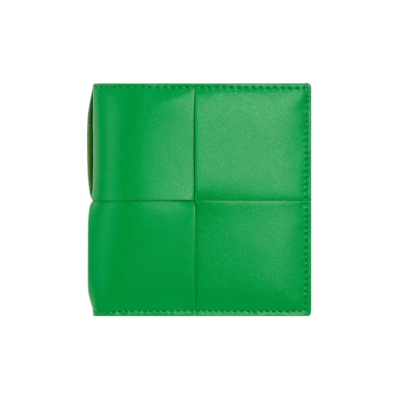 Bottega Veneta Cow Leather Wallet Small Size Men's Parrot Green-0