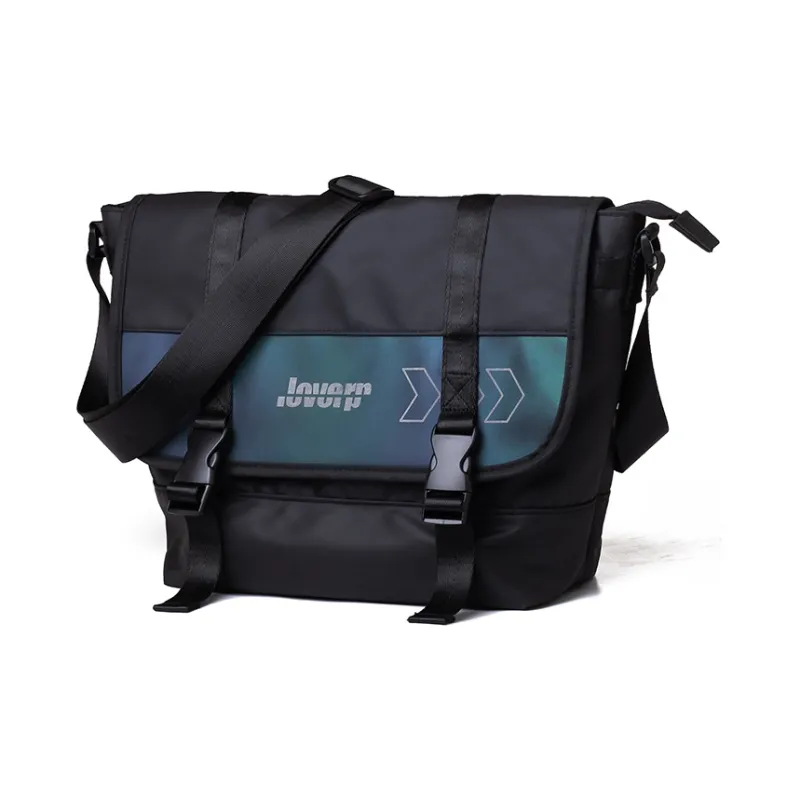 LOVERPUSS Polyester Shoulder Bag Crossbody Bag Regular Unisex Cool Black-2