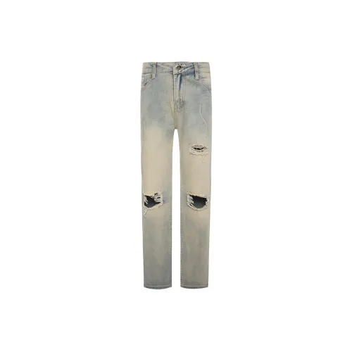 COOLALPACA Jeans Unisex Yellow Mud Denim