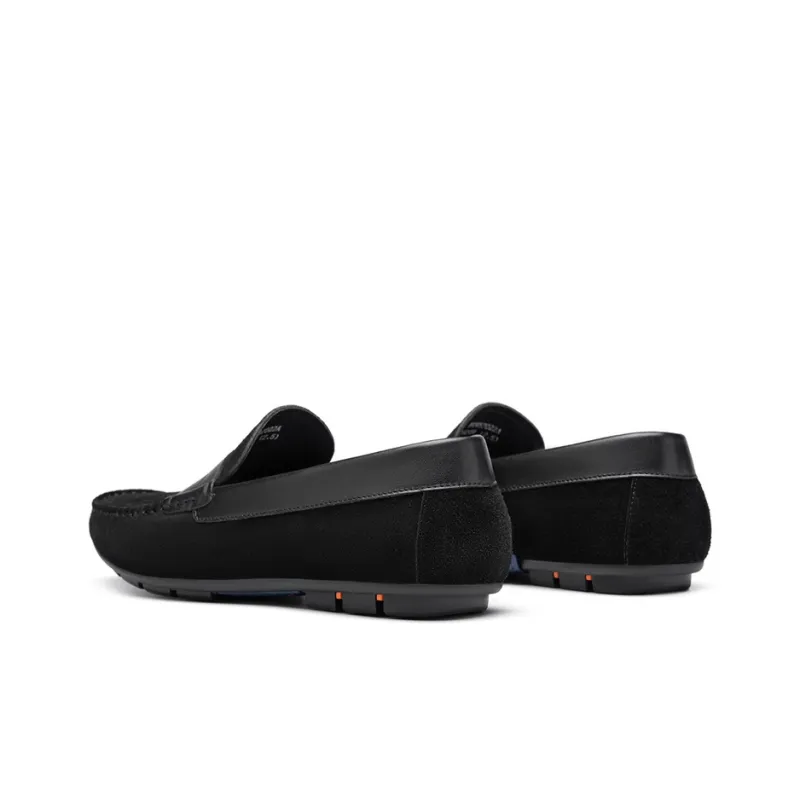 ROBERTA DI CAMERINO Cow Suede Men's Casual Shoes Men's Black-3