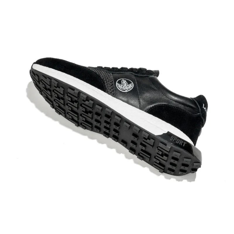 LEAVELAND Microfiber Leather Cow Suede Breathable Height Increasing Sports Casual Shoes Men's-9