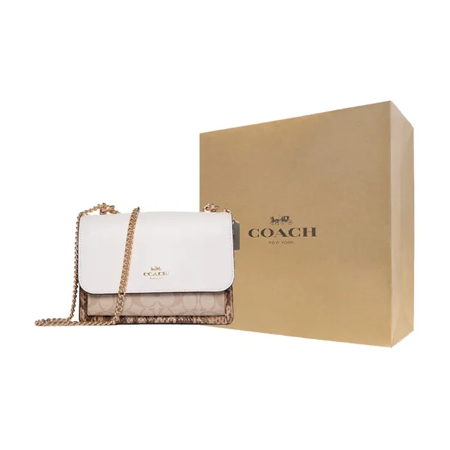 COACH Klare Canvas With Leather Trunk Bag, Portable Crossbody Bag, Shoulder Bag Women's-16