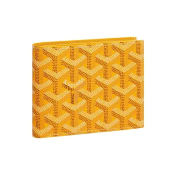 GOYARD SAINT-FLORENTIN Canvas With Leather Wallet Unisex Yellow