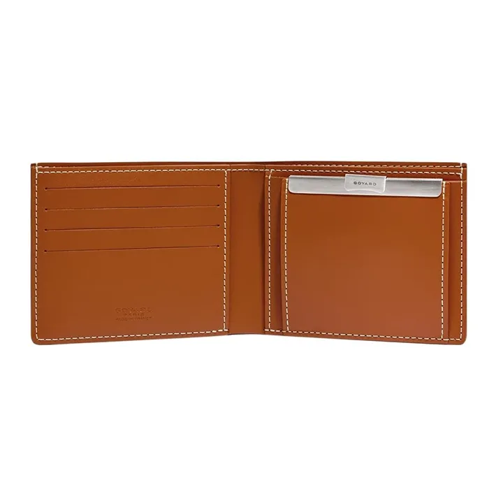 GOYARD SAINT-FLORENTIN Canvas With Leather Wallet Unisex Brown-1
