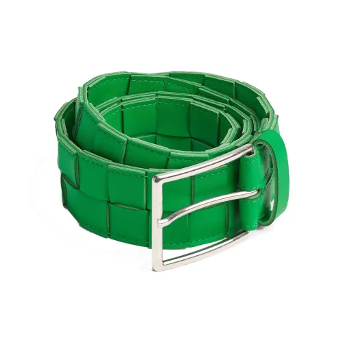 Bottega Veneta Leather Belts Men Green