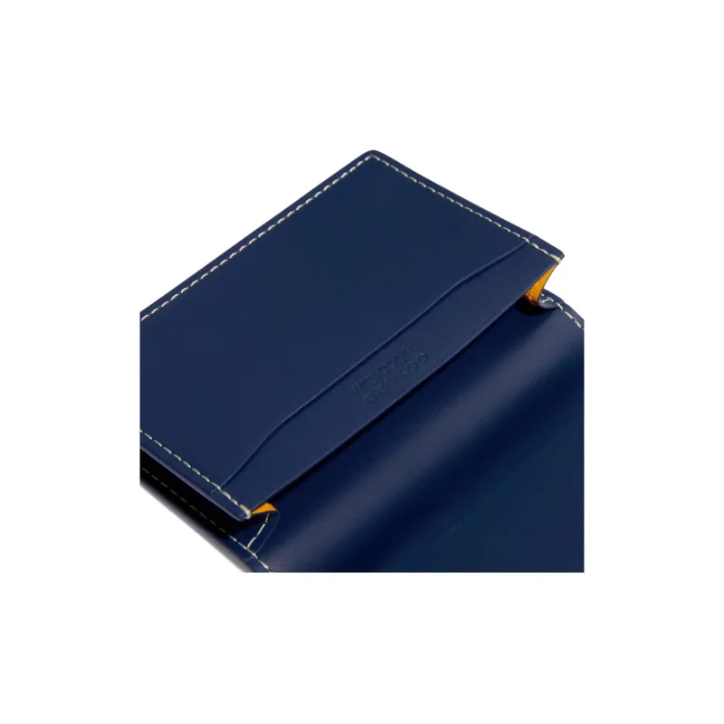 GOYARD MALESHERBES Canvas With Leather Card Holder Unisex Marine Blue-2