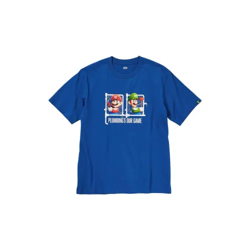 UNIQLO T-Shirts Unisex Royal Blue