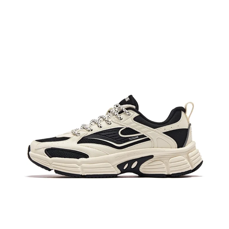 Erke Era Anti Slip And Wear Resistant Breathable Low Top Sports Casual Shoes Women's White Black-0