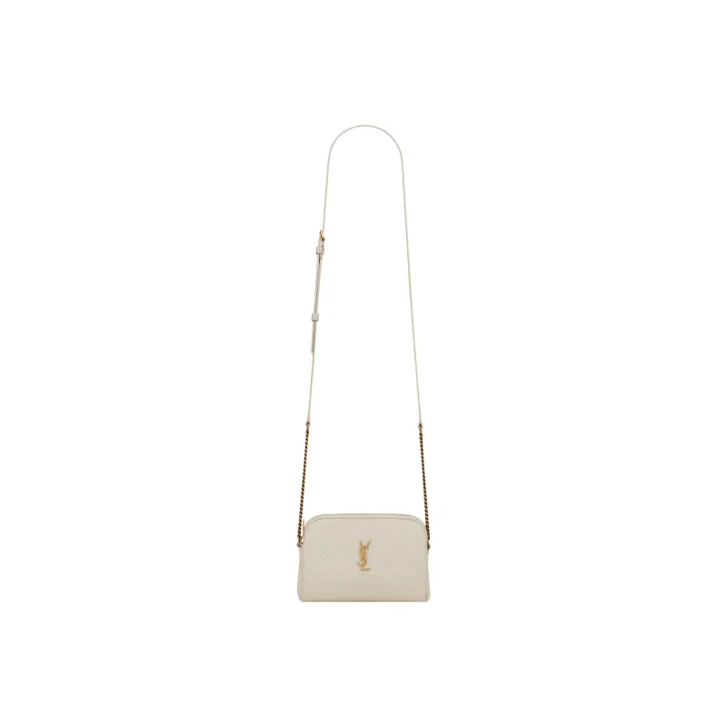 SAINT LAURENT GABY Quilting Sheepskin Shoulder Bag, Crossbody Bag Regular Women's White-1