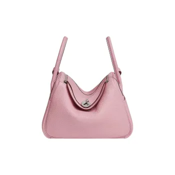 HERMES Lindy Clemence Bullock Leather Handbags Shoulder Bags 26 Women's X9 Mauve Sylvestre Silk Gourd Purple