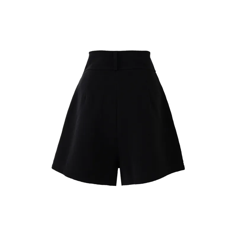 SOON FLOWER Casual Shorts Women's Black-1