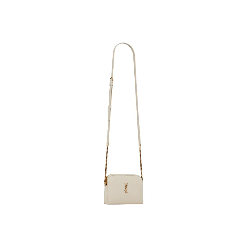 SAINT LAURENT GABY Quilting Sheepskin Shoulder Bag, Crossbody Bag Regular Women's White-2