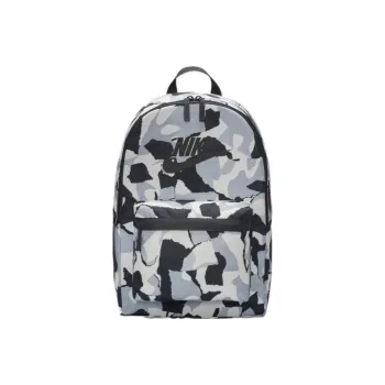Nike Heritage Fabric Backpack Regular Unisex Coal Black/Phantom Gray White/Black