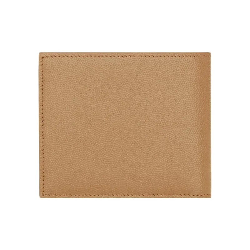 SAINT LAURENT Calfskin Wallet Women's Light Brown-2
