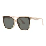 Ecru Frame with Black Gray Lens