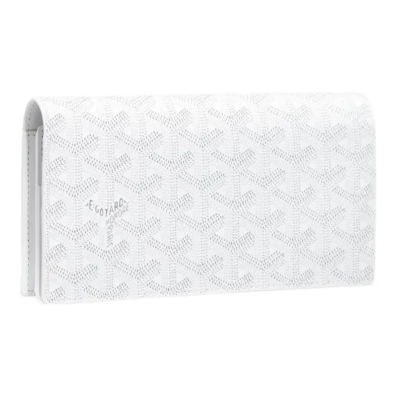 GOYARD RICHELIEU Canvas With Leather Wallet Unisex White-0