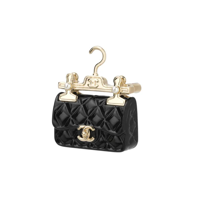 CHANEL Coco Brooches Women's Black-2