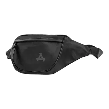 KONADCT Leather Shoulder Bag, Crossbody Bag, Fanny Pack, Sling Bag Small Size Unisex Black