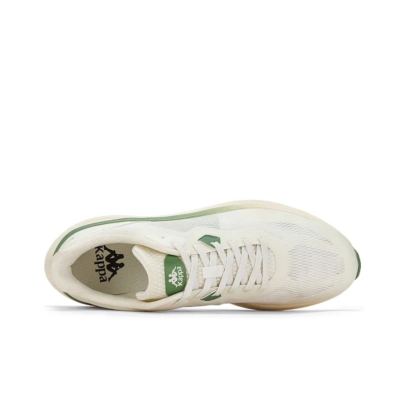 Kappa Anti Slip And Wear Resistant Lightweight Low Top Casual Running Shoes Unisex White Cyan-4
