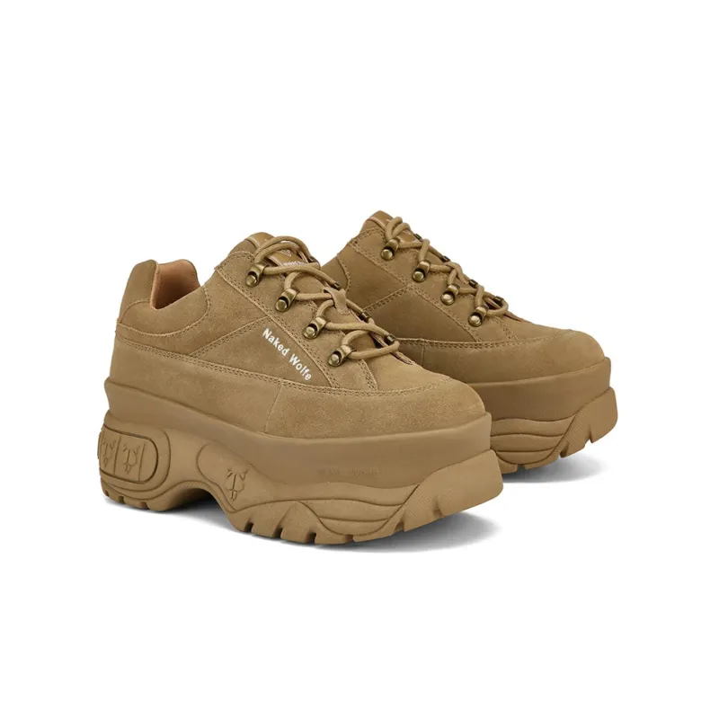 Naked Wolfe Sporty Low Top Sports Casual Shoes Women's Brown-1