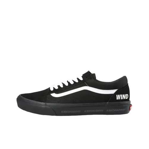 Wind And Sea X Vans Old Skool Skateboard Shoes Unisex Low-Top Black