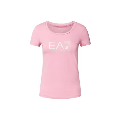 EMPORIO ARMANI EA7 T-Shirts Women's Pink