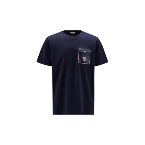 Moncler T-Shirts Men Night Blue