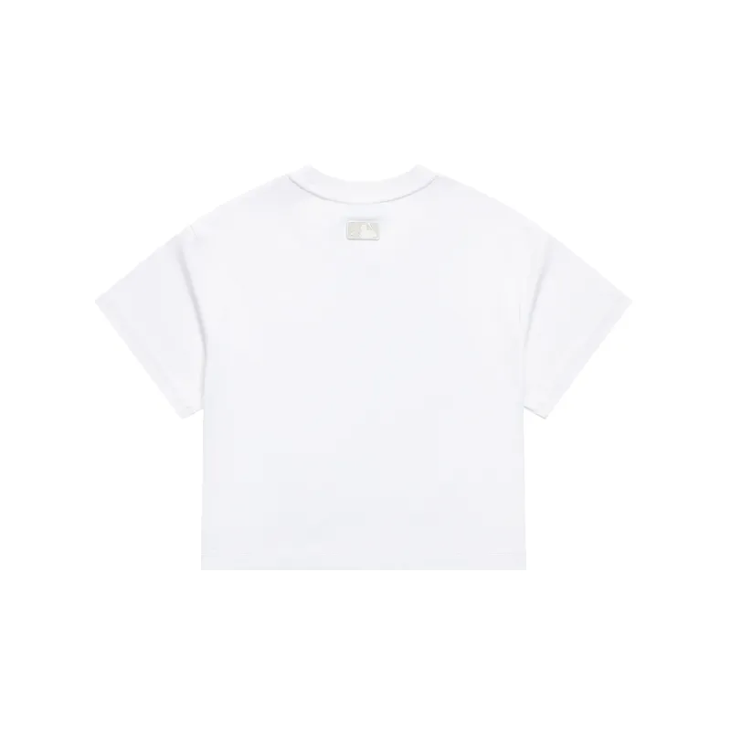 MLB College Style Series Crop Tops Women's White-1