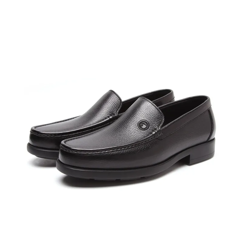Satchi Leather Shoes Men's Black-2