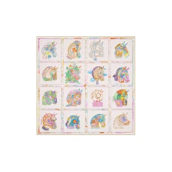 HERMES Silk Scarves Unisex Multicolor
