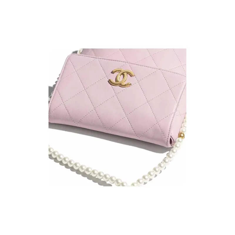 CHANEL Gabrielle Calfskin Hobo Bag, Shoulder Bag, Crossbody Bag Women's Light Pink Red-3