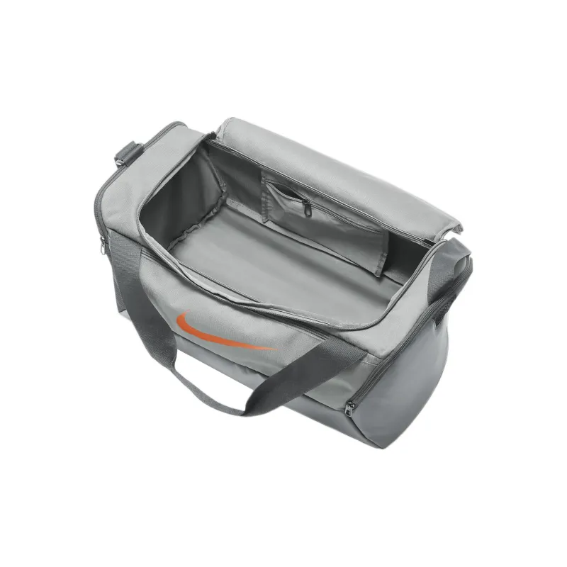 Nike Fabric Training Luggage Bag Gym Bag Unisex Light Smoke Gray/Smoke Gray/Psychedelic Orange-3