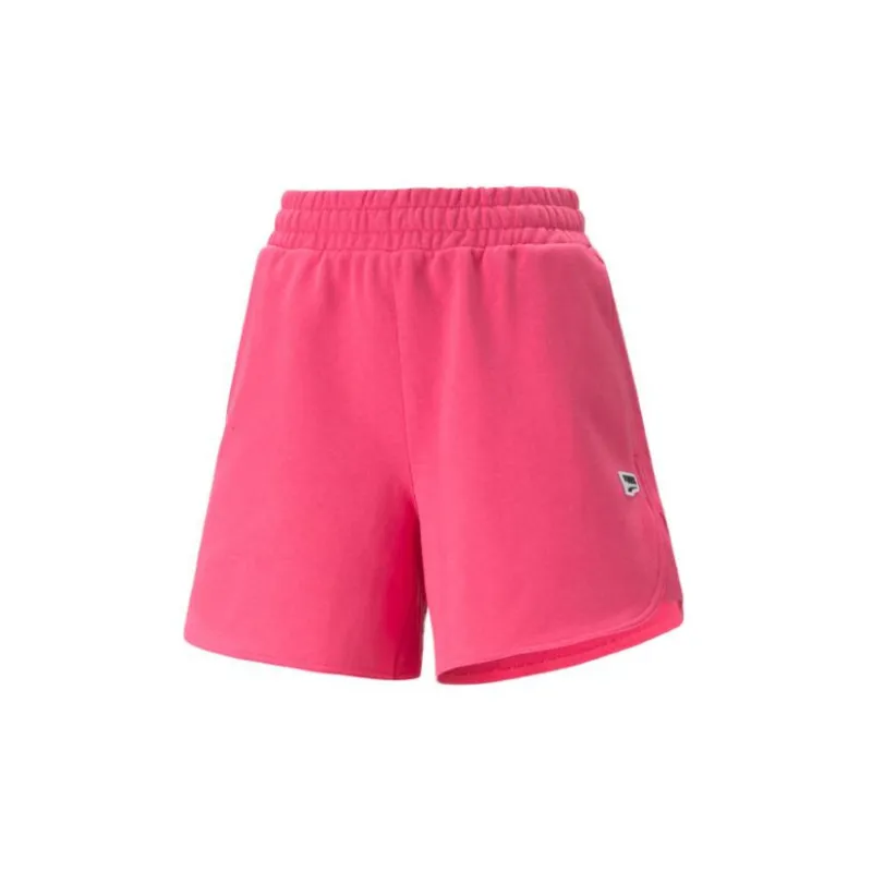 PUMA SS23 Downtown Casual Shorts Women's Pink-1