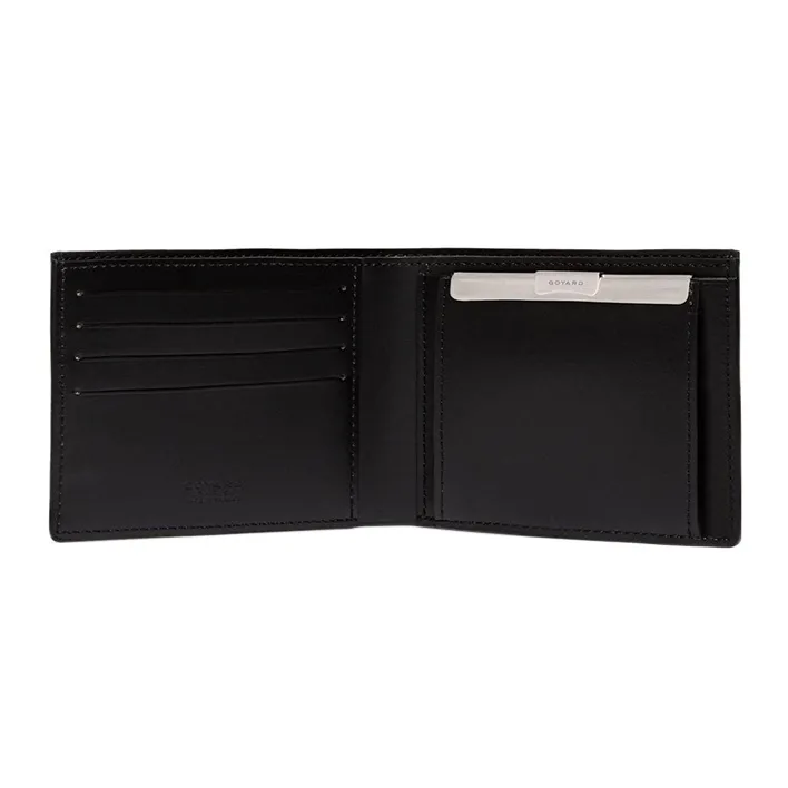 GOYARD SAINT FLORENTIN Canvas With Leather Wallet Unisex Black-1