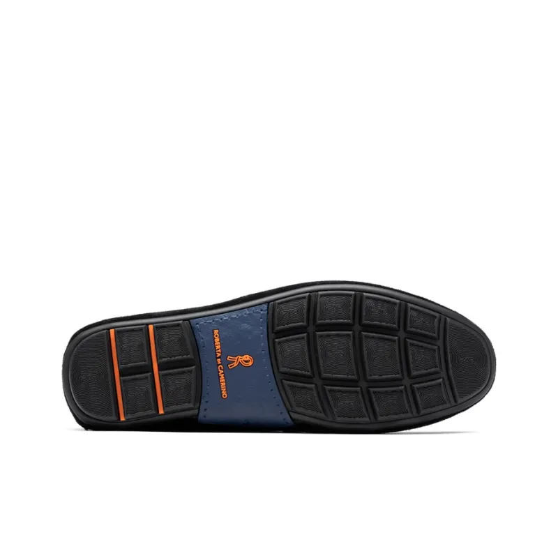 ROBERTA DI CAMERINO Cow Suede Men's Casual Shoes Men's Black-4