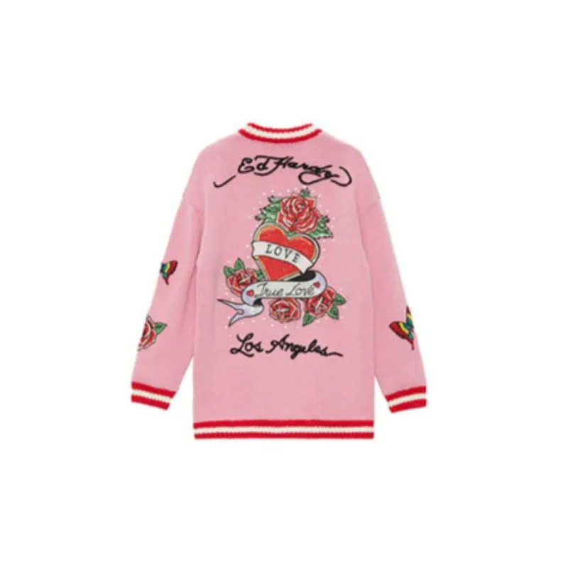 Ed Hardy Knitwear Women's Cherry Blossom Pink-1