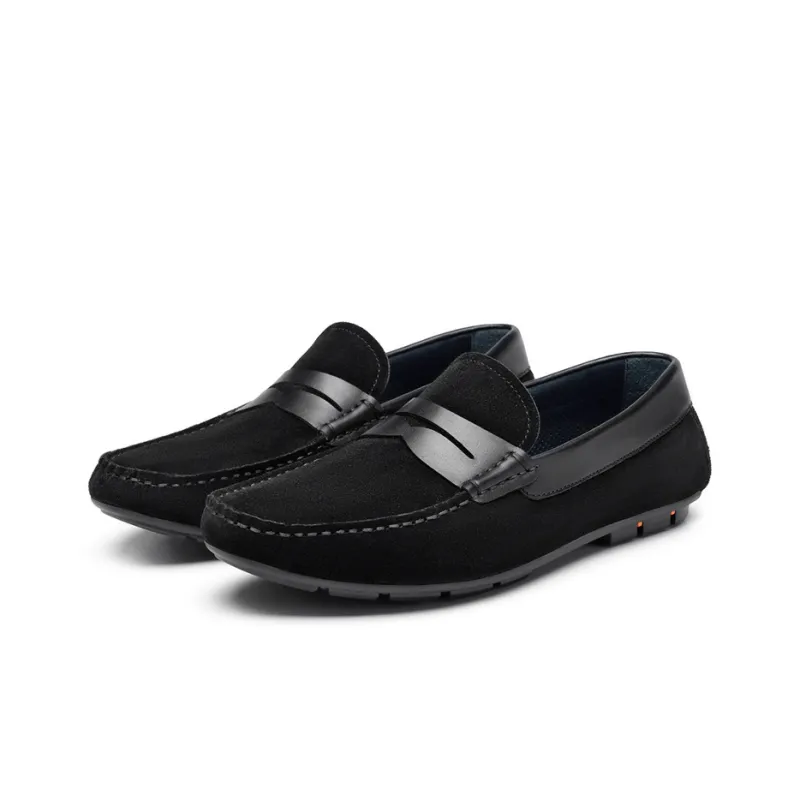 ROBERTA DI CAMERINO Cow Suede Men's Casual Shoes Men's Black-2