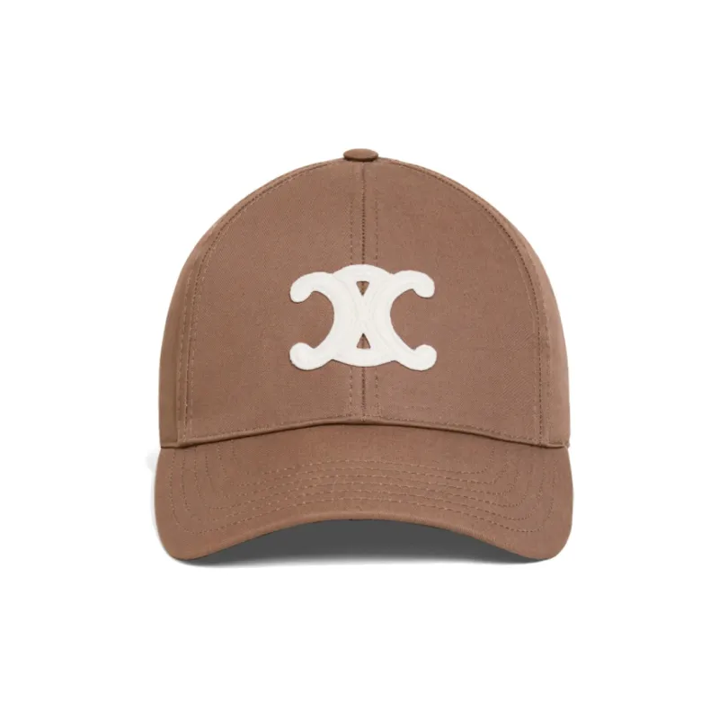 CELINE Triomphe Baseball Cap In Cotton-0