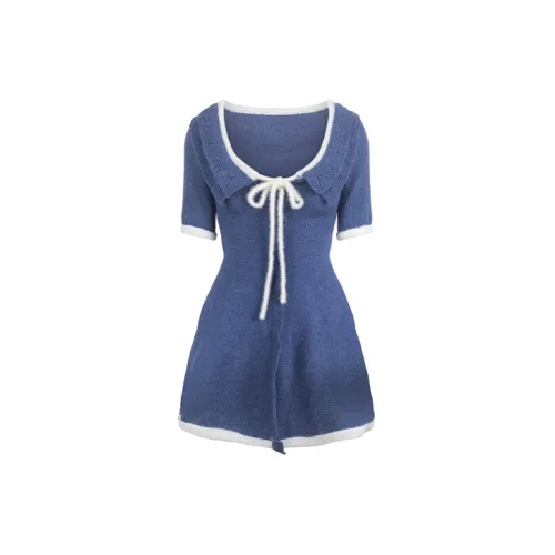 WooHa Short-Sleeved Dresses Women's Royal Blue