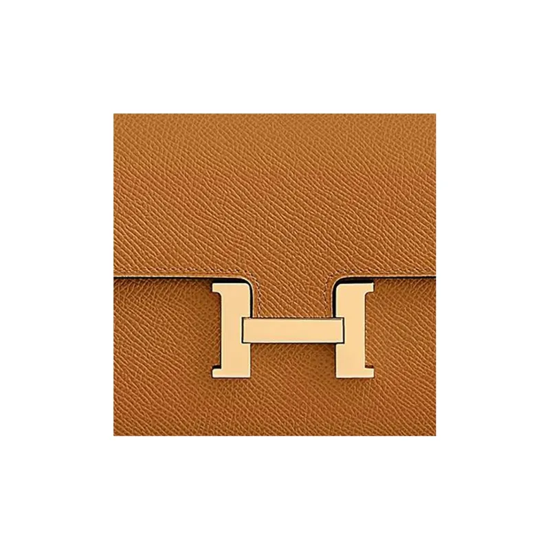 HERMES Constance Long To Go Epsom Leather Wallets Handheld Shoulder Bag Crossbody Bag Women's 1H Toffee Brown-3