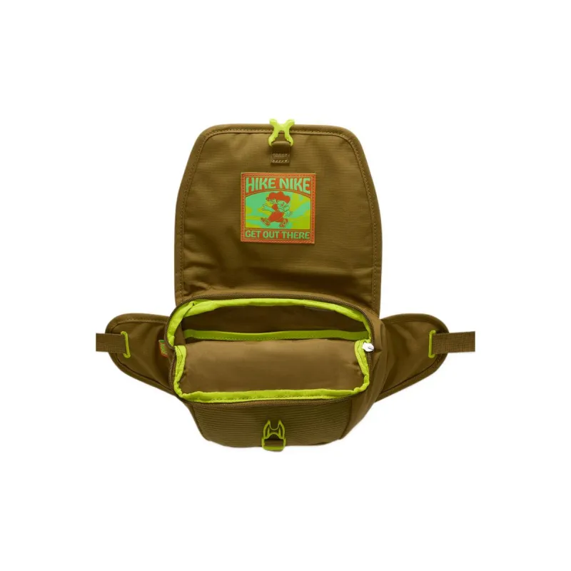 Nike Fabric One Shoulder Crossbody Fanny Pack Regular Unisex Olive Green-5