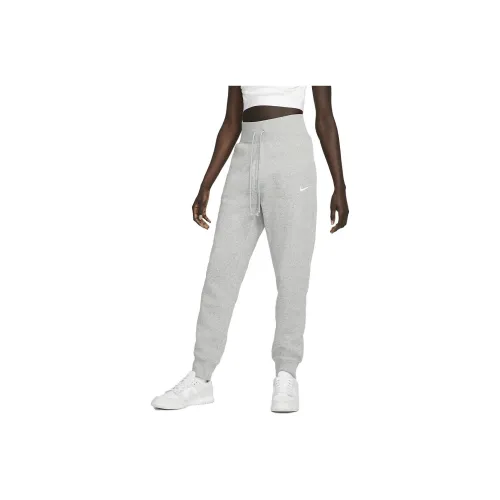 Nike Knitted Sweatpants Women's Light Gray