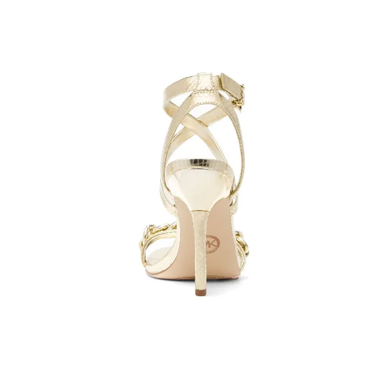 Michael Kors Asha 100mm Chain-link Detailing Sandals-3