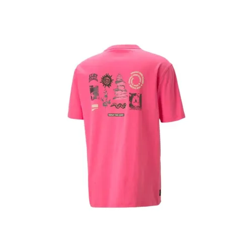 PUMA Downtown T-Shirts Men Pink