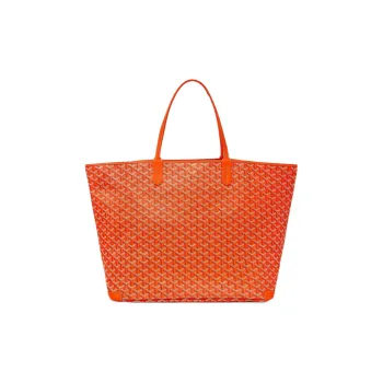 GOYARD Artois Canvas With Leather Tote Bag Shopping Bag Shoulder Bags Handbags Large Size Unisex Orange