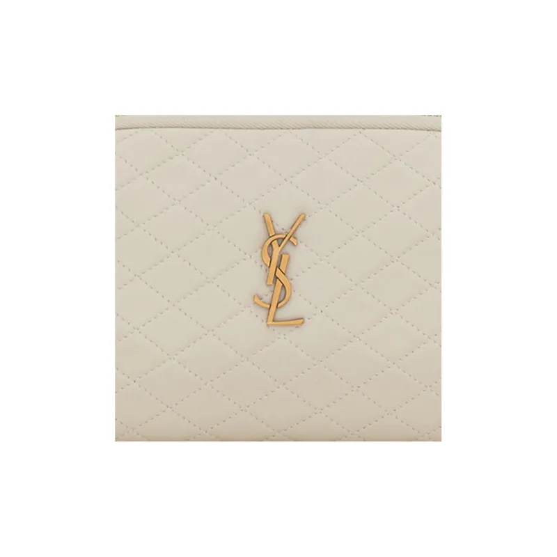 SAINT LAURENT GABY Quilting Sheepskin Shoulder Bag, Crossbody Bag Regular Women's White-5
