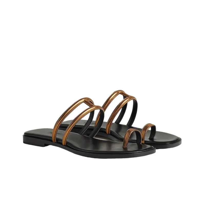 HERMES Odor-Resistant Flip Flops Women's Black-3