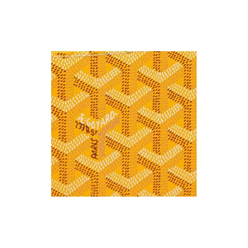 GOYARD SAINT-FLORENTIN Canvas With Leather Wallet Unisex Yellow-1